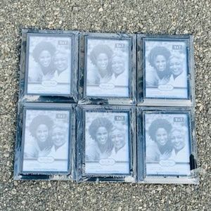 Picture Frames - 5x7 Black Plastic Frames (6)